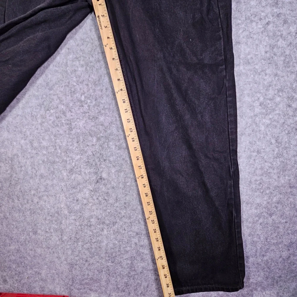 Levis Mens Black 550 Relaxed Fit Denim Jeans Casual Dad 40x34 (actual 40x31.5)